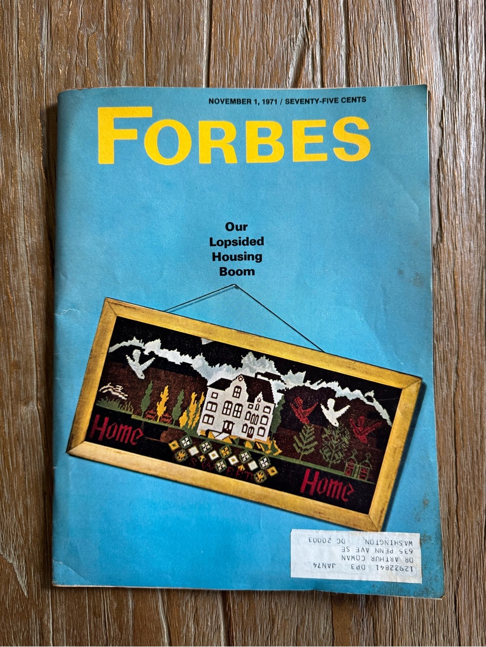 VTG Forbes Magazine November 1 1971 Our Lopsided Housing Boom, Ford, C.R. Bard